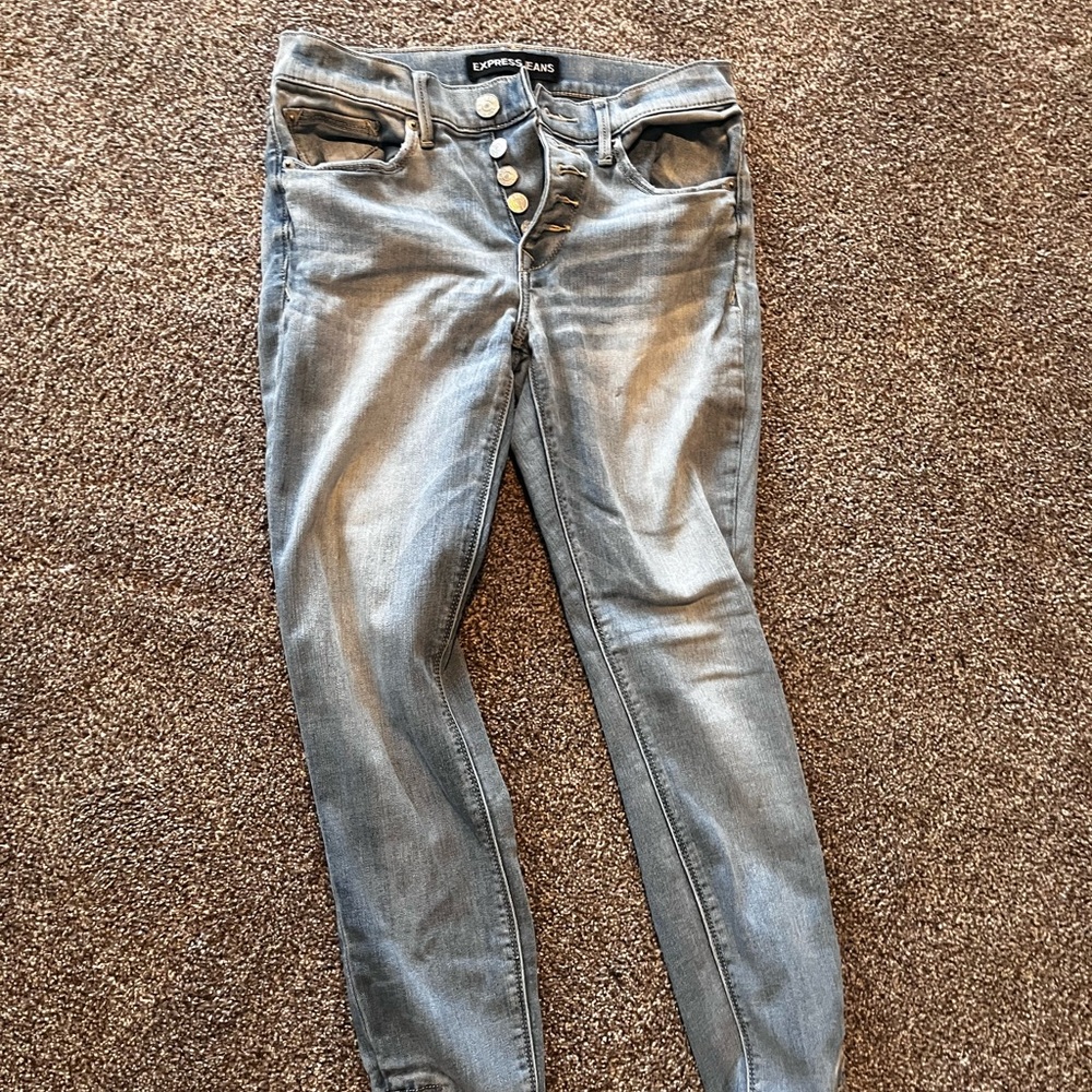 Light blue Women's button fly Jeans